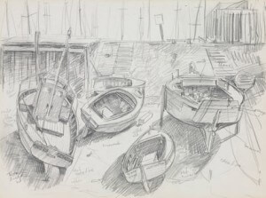 Pencil sketch for the “Maré basse à Noirmoutier”