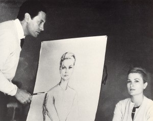 Alejo Vidal-Quadras pintando Grace Kelly