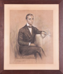 Javier Vidal-Quadras y Villavecchia – retrato de Ramón Casas e restaurado por Alejo Vidal-Quadras