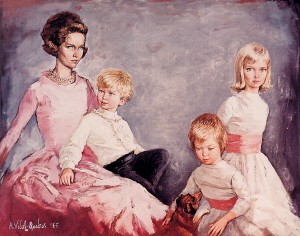 Hélène d'Autriche and her sons