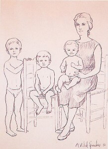 Marta Villavecchia and her sons