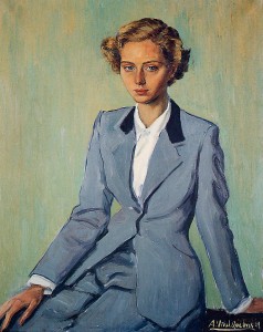 Mrs. José Correa oil, Barcelona, 1949