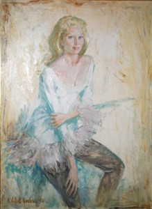 Tilda Tamar, idem oil, Paris, 1954