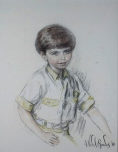 Pedro Henrique F. Pires Garcia charcoal and pastel, Rio de Janeiro, 1988