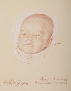 Alexis de Meaux conté y pastel, El Ampurdan, 1992